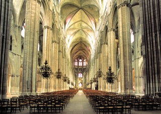 Cathédrale de Bourges, Cher. La nef