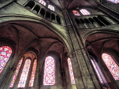 Cathédrale de Bourges, Cher. Les vitraux