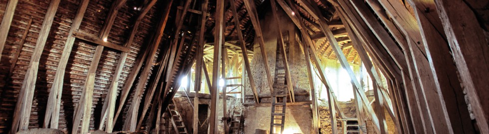 Château de Sarzay, la charpente du corps de logis