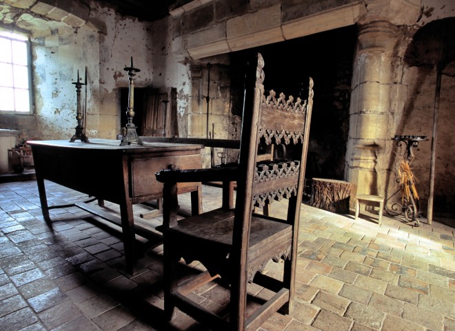 Château de Sarzay, Indre. Une salle