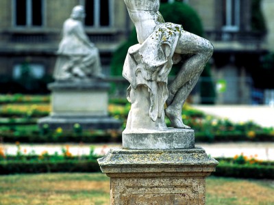 Berger jouant de la flûte, jardin public, Bordeaux, Gironde