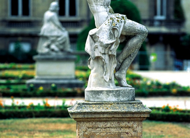 Berger jouant de la flûte, jardin public, Bordeaux, Gironde