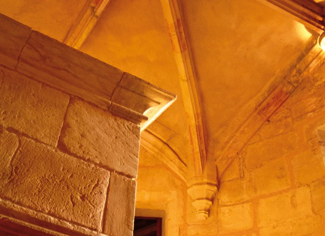 Château de Biron, Dordogne – Un escalier intérieur