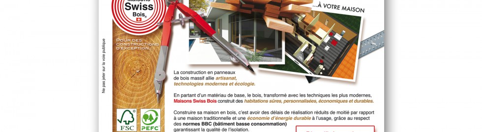 Flyer Maisons Swiss Bois