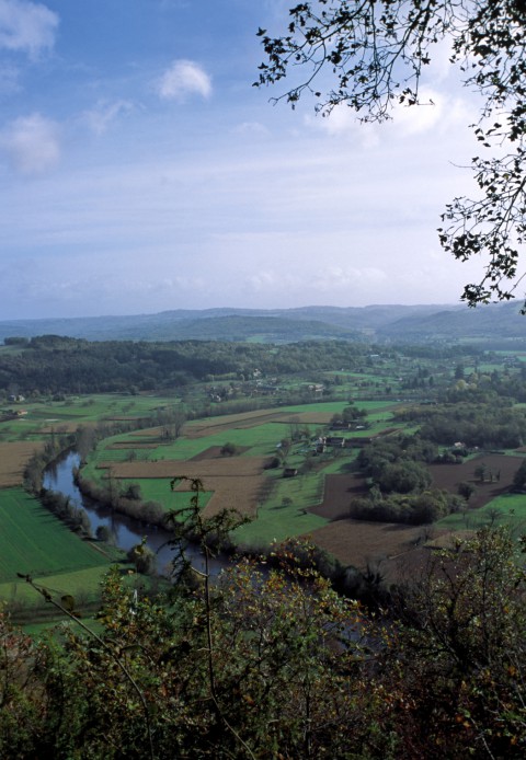 La Vézère vue depuis la Côte de Jor, Dordogne