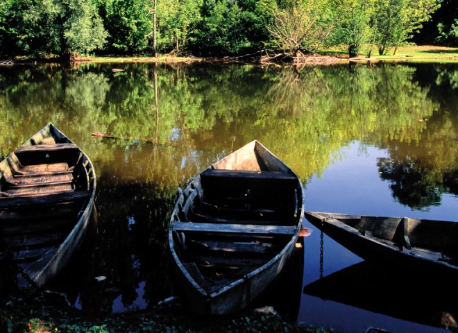 Barques sur la Dordogne, Carennac, Lot