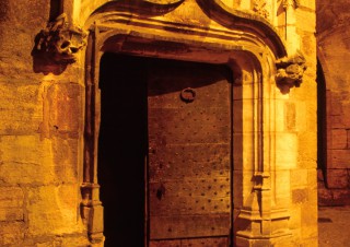 Porte de l’hôtel de Grézel, Sarlat, Dordogne