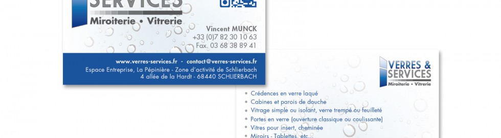 Carte de visite Verres & Services