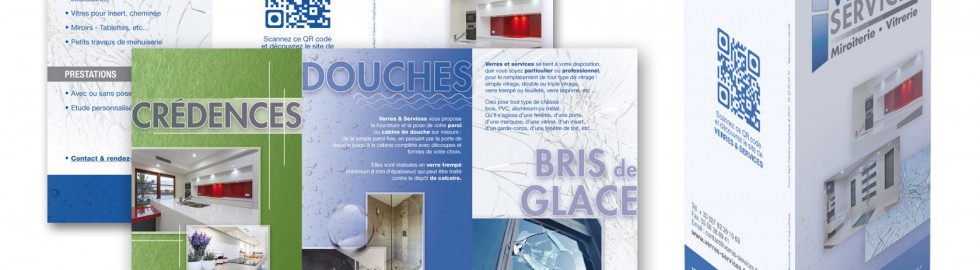 Flyer trois volets Verres & Services