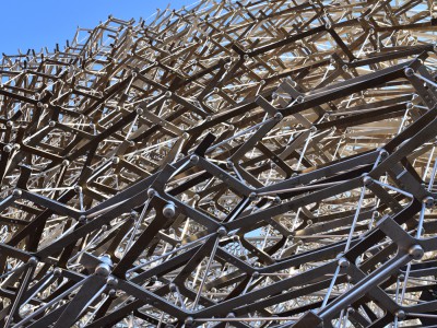 La ruche, détail de la structure – Pavillon du Royaume-Uni, Expo 2015 Milan