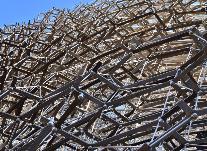 La ruche, détail de la structure – Pavillon du Royaume-Uni, Expo 2015 Milan