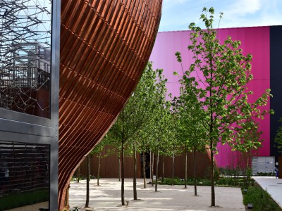 Courbes cuivrés – Pavillon Hongrois, Expo 2015 Milan