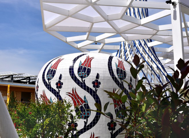 Mosaïque en volume – Pavillon Turc, Expo 2015 Milan