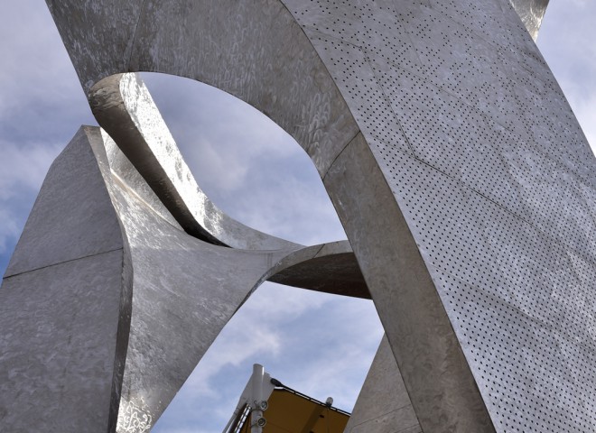 Sculpture par Daniel Libeskind – Piazza Italia, Expo 2015 Milan