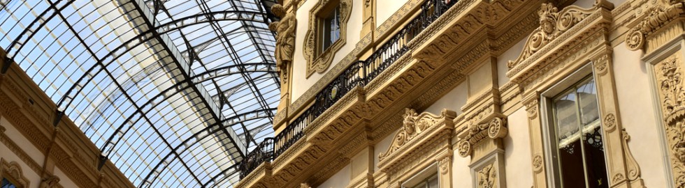 Galleria Vittorio Emanuele II, sous la voûte de verre – Milan, Italie