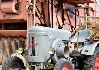 Tracteur Fendt « Dieselross » et batteuse Lanz – Rassemblement  ARAMAA, Reiningue, Alsace