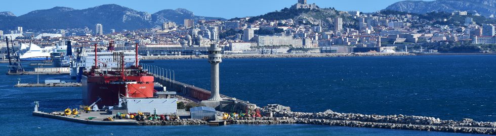 Transporteur de gaz « METHANIA », port de Marseille