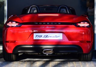 Porsche 718 Boxster feux stop