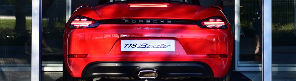 Porsche 718 Boxster feux stop