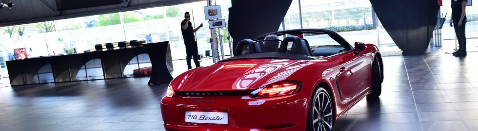 Porsche 718 Boxster à l’arrêt