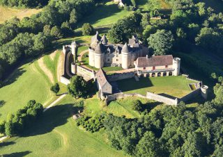 Château de Fénelon, vue aérienne