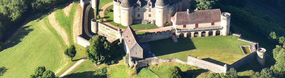 Château de Fénelon, vue aérienne
