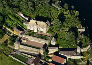 Château et parc de Marqueyssac, vue aérienne