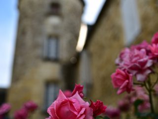 Le châtelet de Jayac et ses roses anciennes